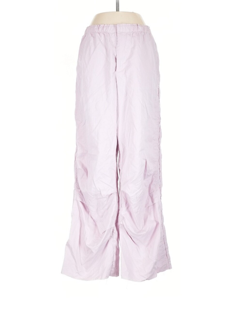 ZARA Light Pink Lightweight Parachute Wide Leg Summer Pants